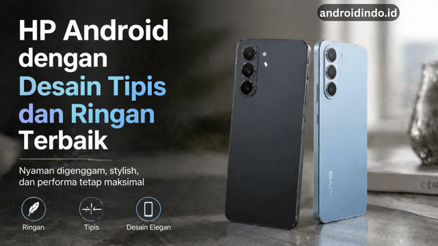 6 HP Android dengan Desain Tipis dan Ringan Terbaik