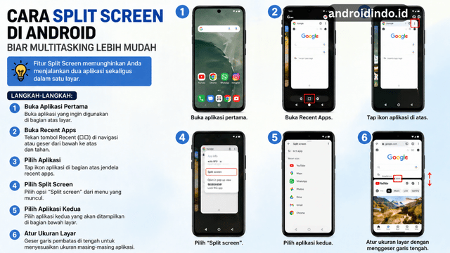 Split Screen di Android