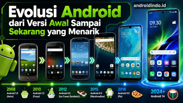 Evolusi Android dari Versi Awal Sampai Sekarang yang Menarik