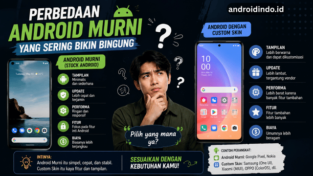 Perbedaan Android Murni yang Sering Bikin Bingung